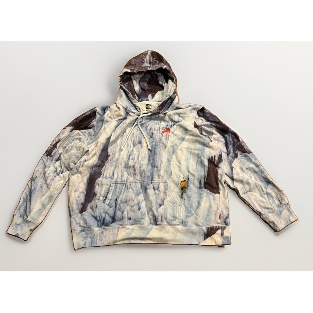 North Face Supreme Ice Climber Hoodie AOP Men's XL Rare